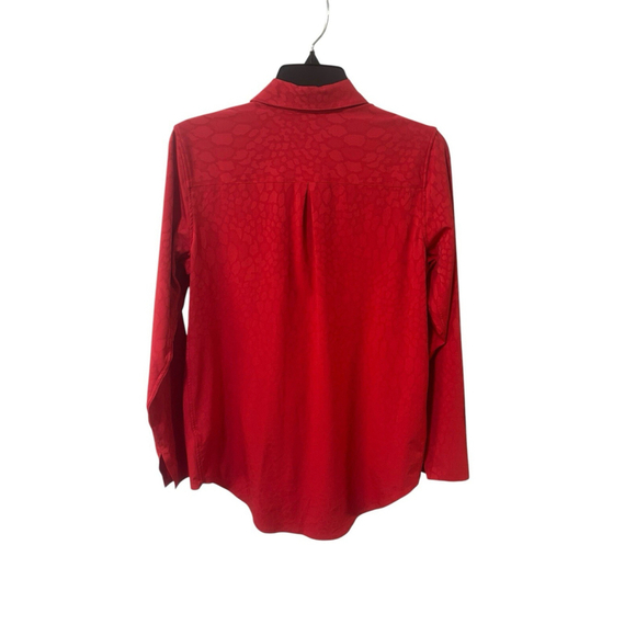 Athleta Size XS Women's Urbanite Textured Top Button Down Shirt Blouse - Picture 2 of 6